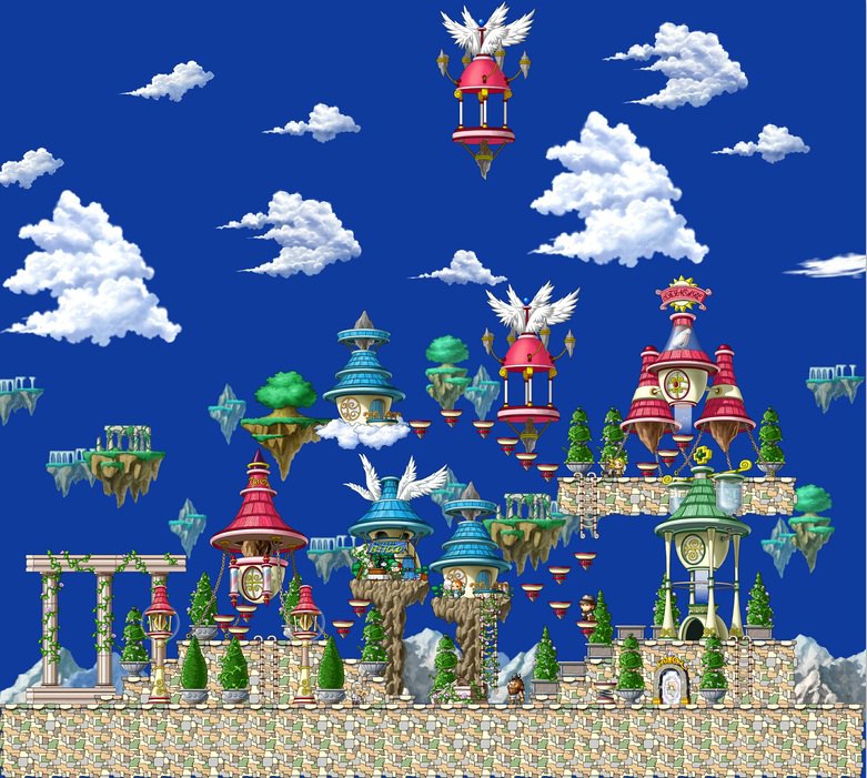 天空之城全景